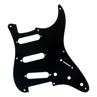 Placa Strat-style Pickguard 11-hole Black Ax-pgs3p11sb Placa Strat-style Pickguard 11-hole Black Ax-pgs3p11sb