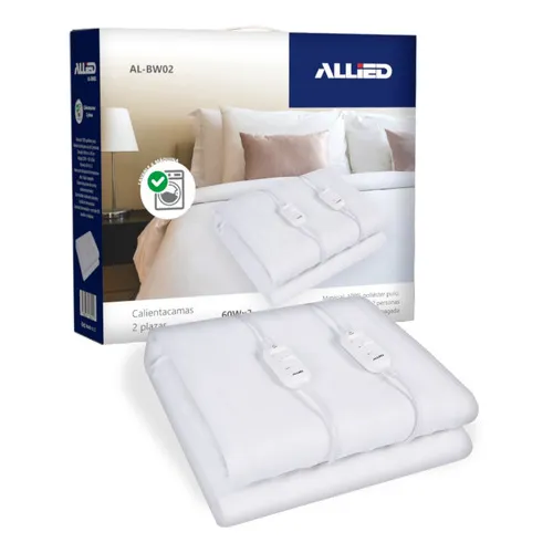 Calienta Cama Allied AL-BW02 100% Poliester 2 Plazas Lavable Calidad