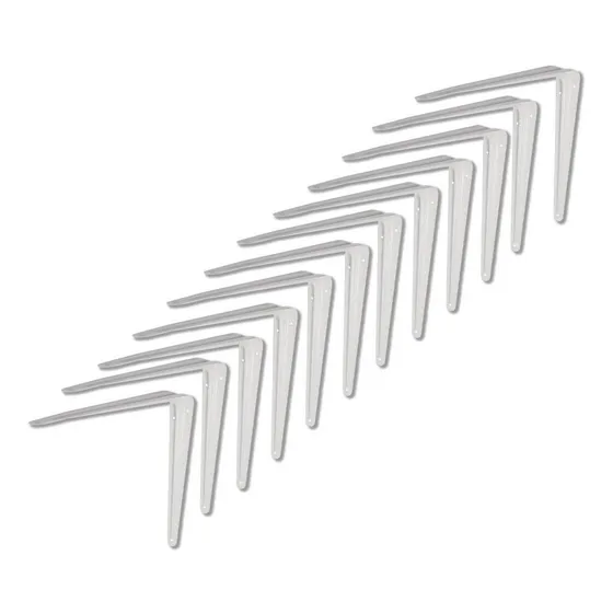 Jgo De Escuadras Estante 8 PLG X 10 PLG 12 Pza Truper Blanca