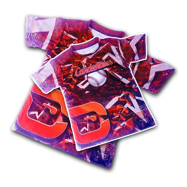 Camiseta Cardenales De Lara Logo Nuevo Sublimadas