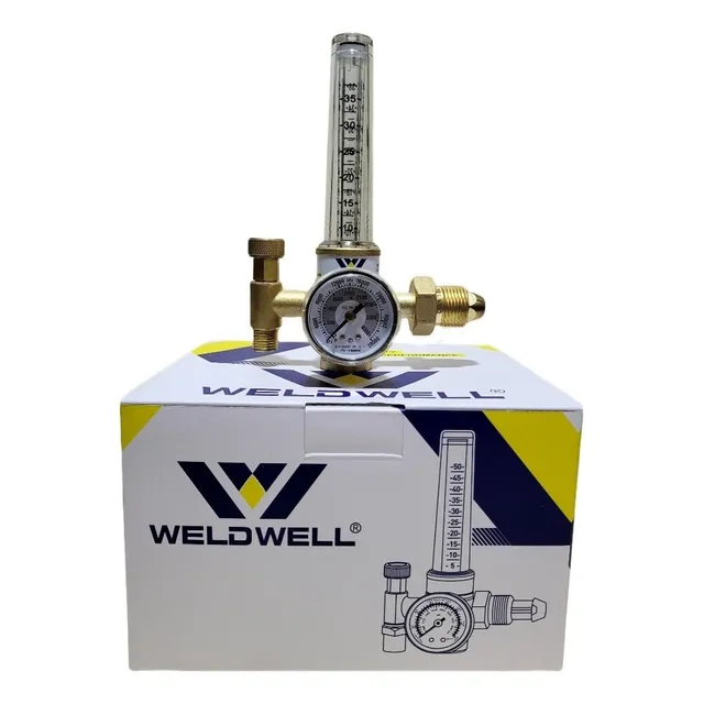 Regulador De Argón Industrial Weldwell Original / 4000 Psi