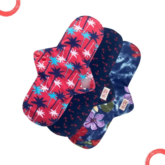 Kit 3 Absorvente Ecológicos Fluxo Intenso Super 32cm