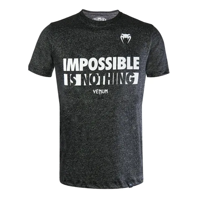 Camiseta Venum Impossible Is Nothing Grey Dark 