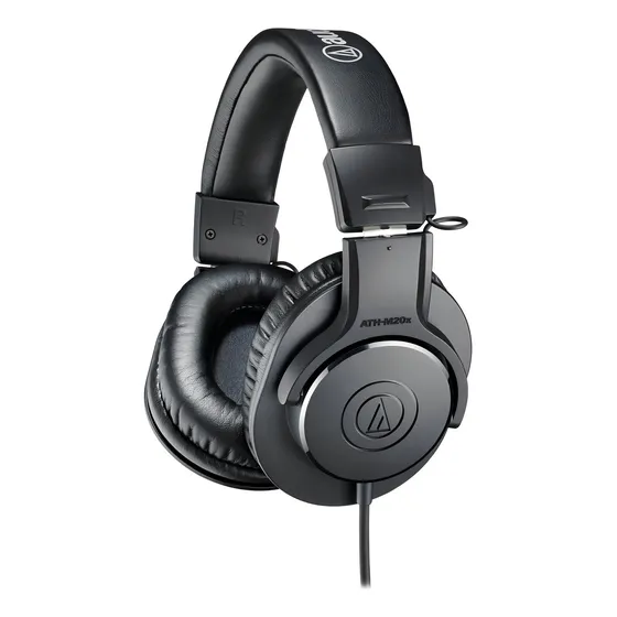 Fone de ouvido over-ear Audio-Technica M-Series ATH-M20x preto