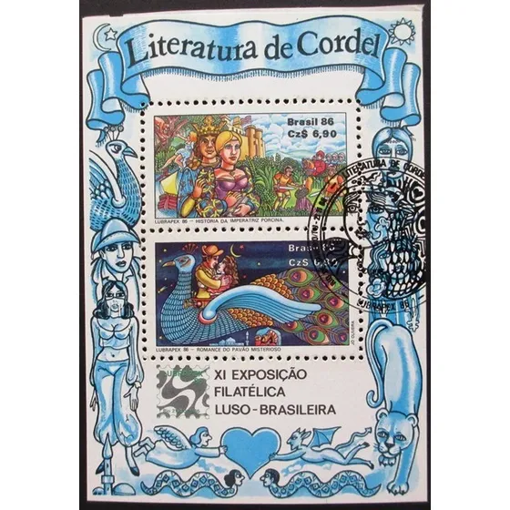 A9260 Brasil Bloco Nº 73  Novo  Cb 1º Dia Literatura De Cord