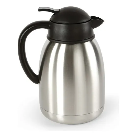 Jarra Para Café Térmica 2 Litros Acero Inoxidable Color Gris