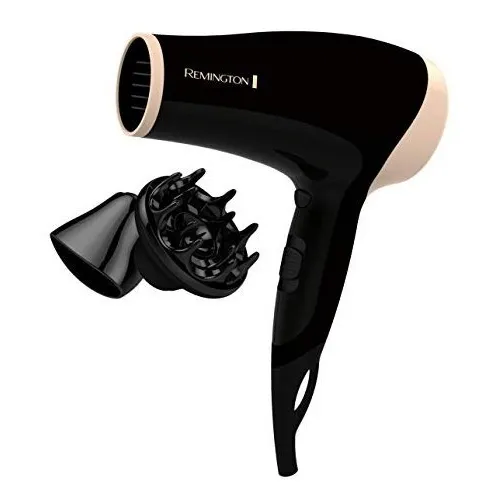Secadora De Cabello Remington Macadamia Shimmer D3017 Negra Color Negro