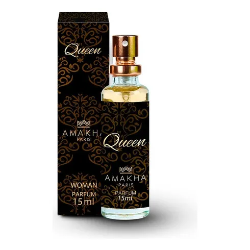 Perfume Queen Amakha Paris para mujer, 15 ml, para bolso de bolsillo