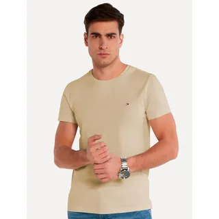 Camiseta Tommy Hilfiger Essential Cotton Cáqui Claro