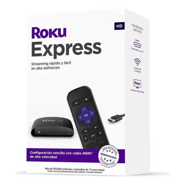 Roku Express 3960 Tv  Streaming Full Hd - Refabricado