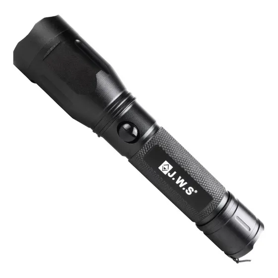 Lanterna Tática Luz Verde Foco Redondo Jws P/ Caça Pesca Top Lanterna Preto