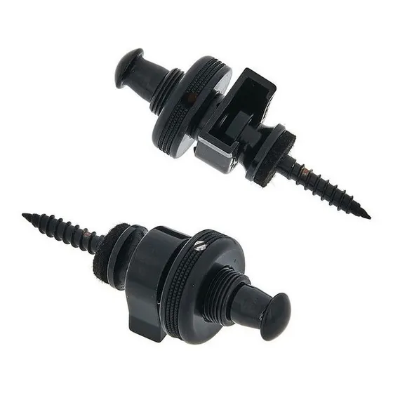 Strap Lock Schaller Par Black Crome Security Locks