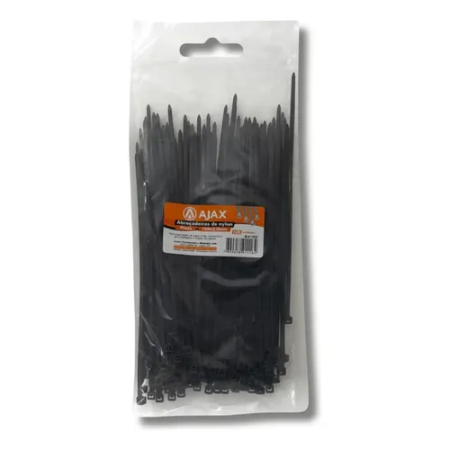 Abraçadeira de Nylon Autack 3,6x150 mm Preta com 100 Unidades