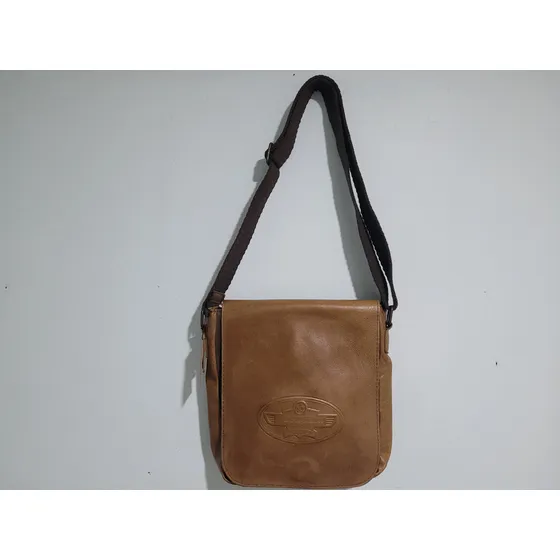 Bolso Bandolero 100% Cuero Para Caballero Marca Romano Nuevo