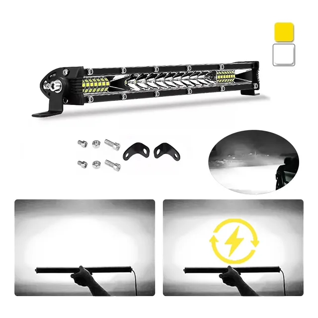 Barra De Luz Led 10 Pulgadas 26 Led 78w Jeep Universal