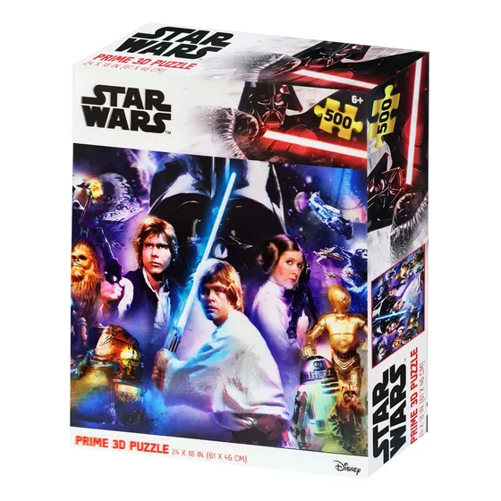 Puzzle Prime 3d Lenticular Star Wars Clásico 500pzs - El Rey