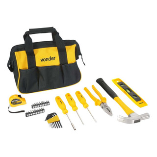 Kit Jogo De Ferramentas Com Bolsa De Lona Reforçada Vonder. Kit Jogo De Ferramentas Com Bolsa De Lona Reforçada Vonder.