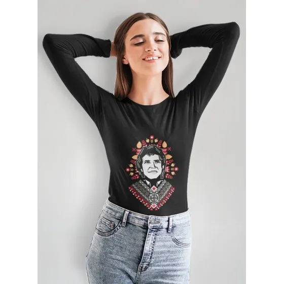 Polera Larga Dama Victor Jara Cantante Mandala Estampado