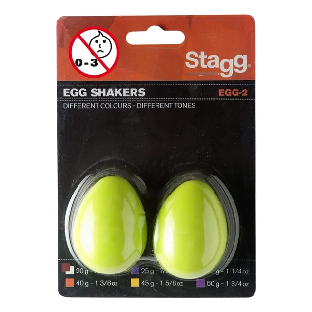 Huevos Rítmicos Par Egg Shaker Stagg Maracas Percusión