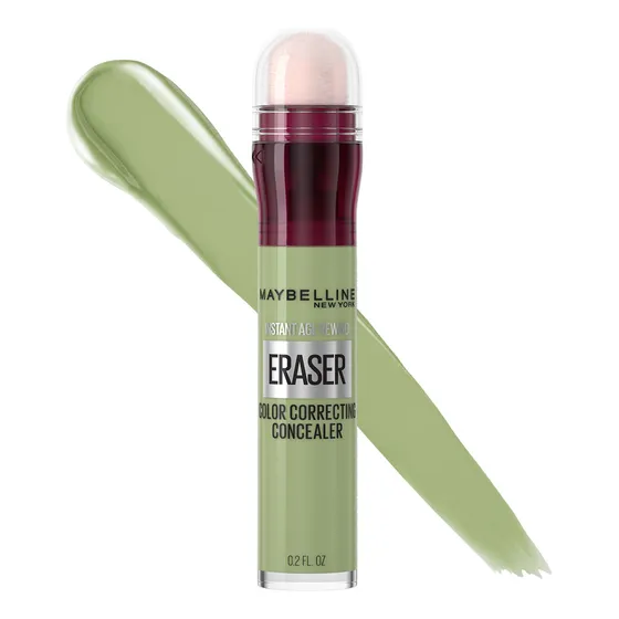 Maybelline Instant Age Rewind Corrector facial 3 en 1, Tono Green 6ml - Maquillaje que borra ojeras y líneas finas, cubre imperfecciones, corrige, contornea e ilumina, cobertura media, 12H de uso