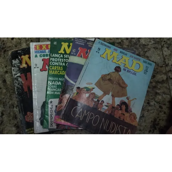 Revistas Mad Anos 80 E 90  Editora Record Antigas