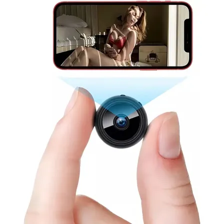 Mli Mini Câmera Espiã Sem Fio Wifi 1080p Com Visão Noturna