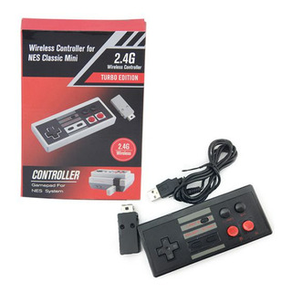 Controle Sem Fio Turbo Classic Mini Compatível Wii Nes Snes Controle Sem Fio Turbo Classic Mini Compatível Wii Nes Snes