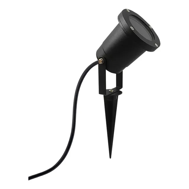 Foco Estaca Gu-10 Sin Rejilla Color Negro
