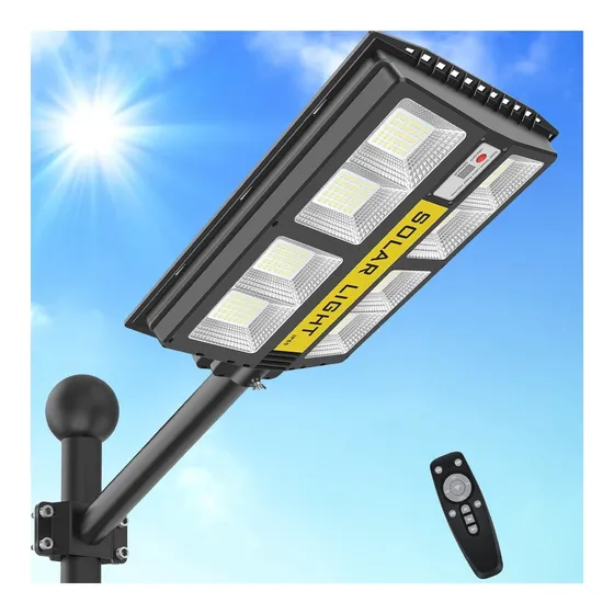 Luz Solar Led Calle 200 Impermeable Para Exterior Sensor