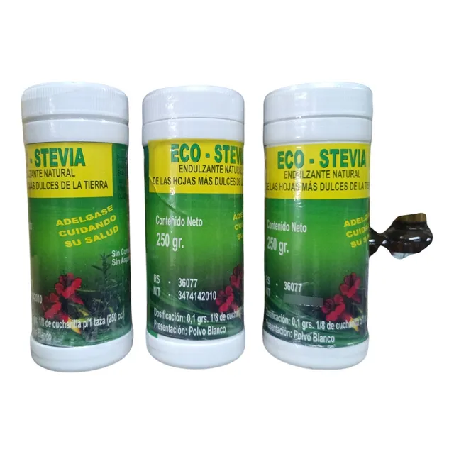 Stevia Eco 3 Frascos Grandes