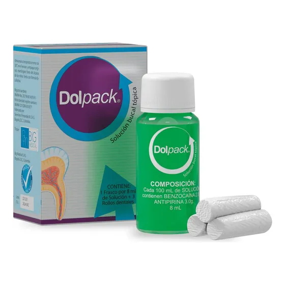 Calzas Dolpack 8 Ml + 3 Rollos Dentales