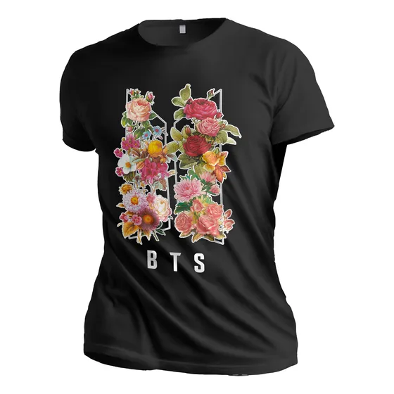 Playera Bts Logos Jungkook Jimin Taehyung V Rm Army K Pop