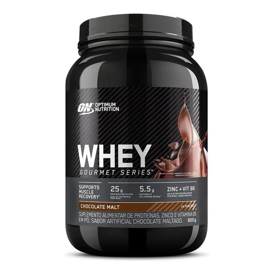 Whey Protein Gourmet 100% 900g Optimum Nutrition Sabor Chocolate