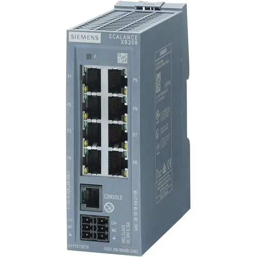Switch Scalance Xb208 Siemens 6gk5208-0ba00-2ab2 PLC Master