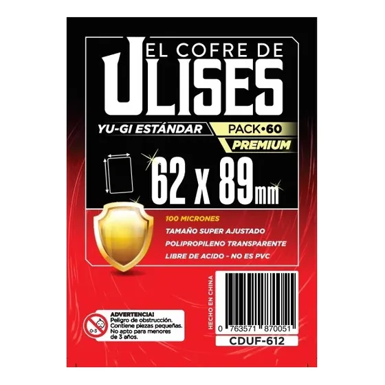 Folios Cartas 60 Yu Gi Estandar Premium El Cofre De Ulises