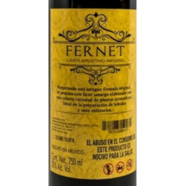 Paquete De 3 Licor Wind 4 Fernet 750 Ml