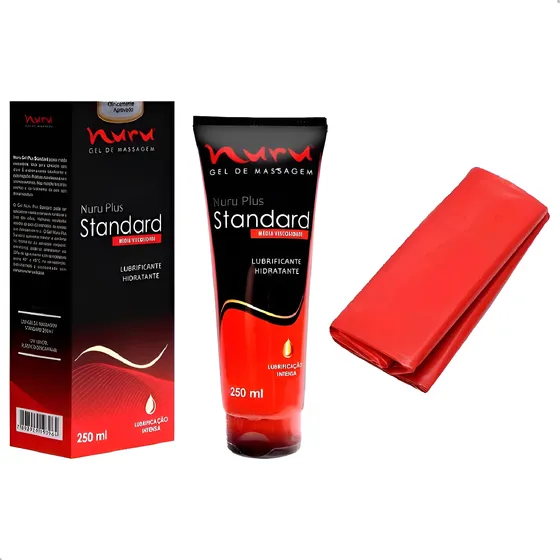 Gel Massagem Nuru Standard Oléo 250ml + Lençol Descartavel