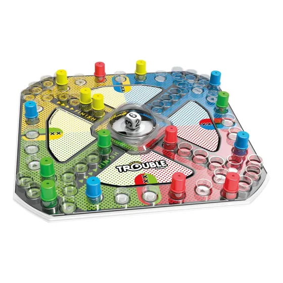 Juego Trouble Game Multicolor Ludo Con Dadosemi Automatico