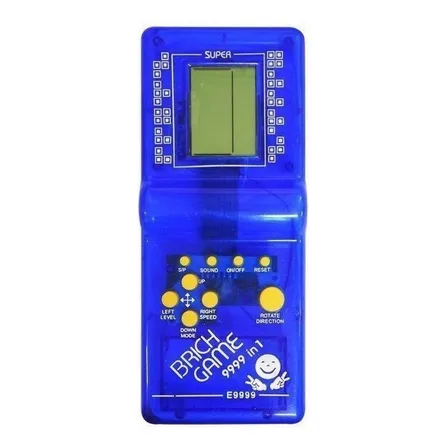 Consola Brick Game 9999 in 1 Standard color azul transparente 1980