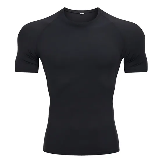 Playera Licra Deportiva Compresión Correr Manga Corta Gym