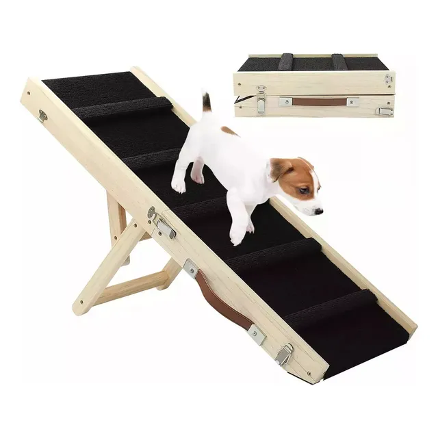 Rampa Para Perros Plegable Portátil Con 5 Escalones