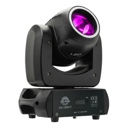 Moving Head Beam 100w Led 8 Gobos + Cores Prisma + Fita Led