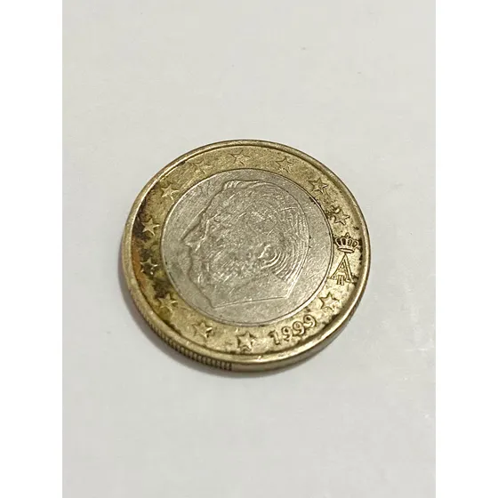 Moeda Antiga 1 Euro 1999 Rei Da Bélgica Alberto