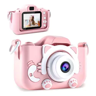 Cùmera Infantil Criança Digital Fotogråfica Fotografa Filma Cor Rosa-claro Cùmera Infantil Criança Digital Fotogråfica Fotografa Filma Cor Rosa-claro