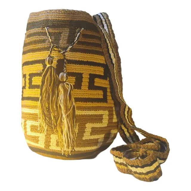 Mochila Wayuu Cartera Bandolera Tejida Crochet Artesanal