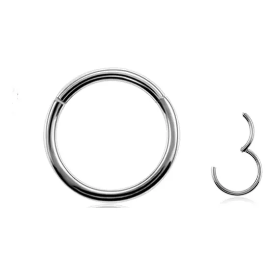Argolla Titanio Aro Clicker Piercing 8mm Varios Colores