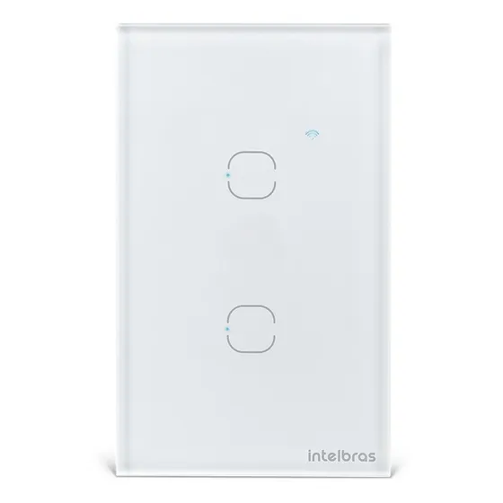 Interruptor Smart Wi-fi Touch 2 Teclas Ews 1002 Intelbras