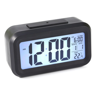 Calendário Digital Led Com Luz De Fundo Snooze Despertador D Calendário Digital Led Com Luz De Fundo Snooze Despertador D