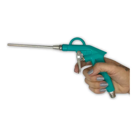 Pistola Ar Comprimido Bico Longo Limpeza 135mm Rosca Npt 1/4