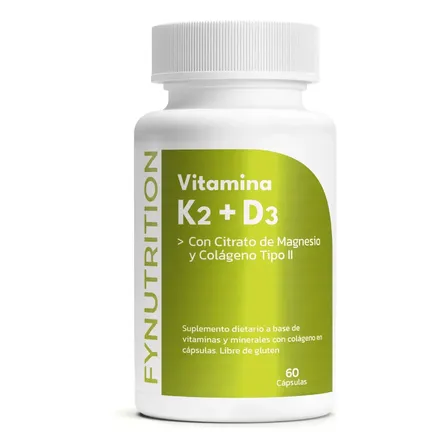 Vitamina K2 Fynutrition Vitaminas en cápsula Sin sabor x 40g de 60 un